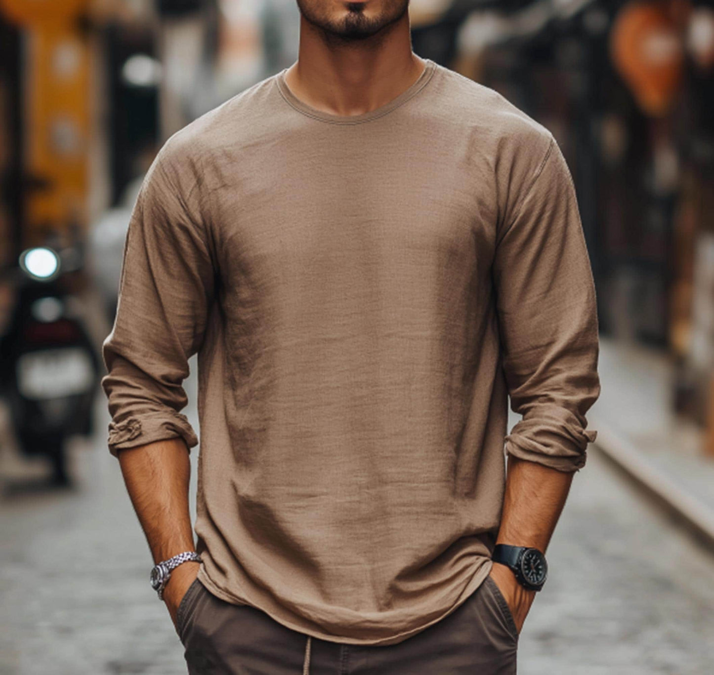 Pure Breezy Long Sleeve Shirt Lightweight Casual Menswear