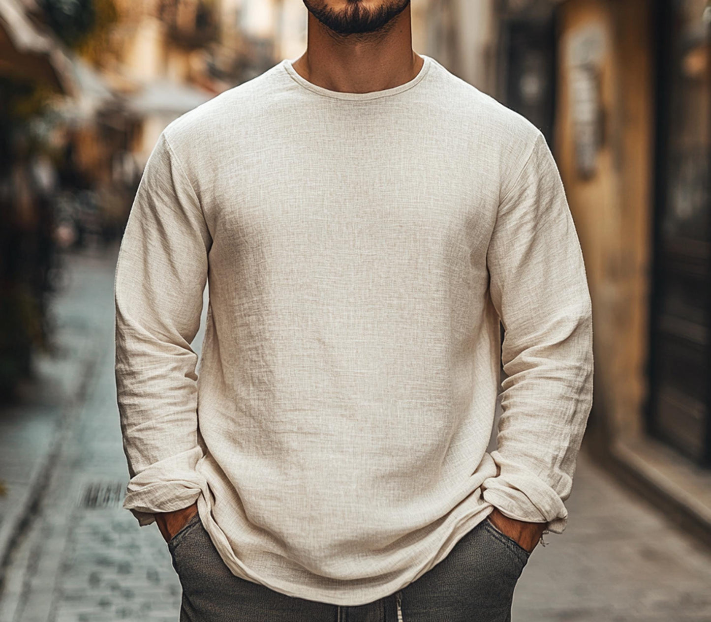 Pure Breezy Long Sleeve Shirt Lightweight Casual Menswear
