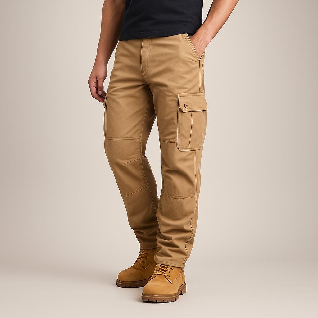Men's Cargo Pants - Structured Utility Design Edition