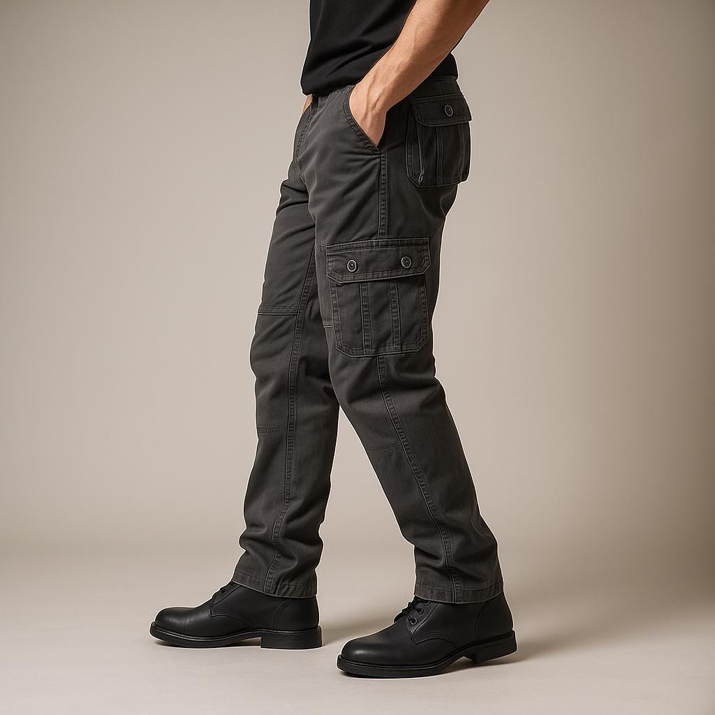 Men's Cargo Pants - Structured Utility Design Edition