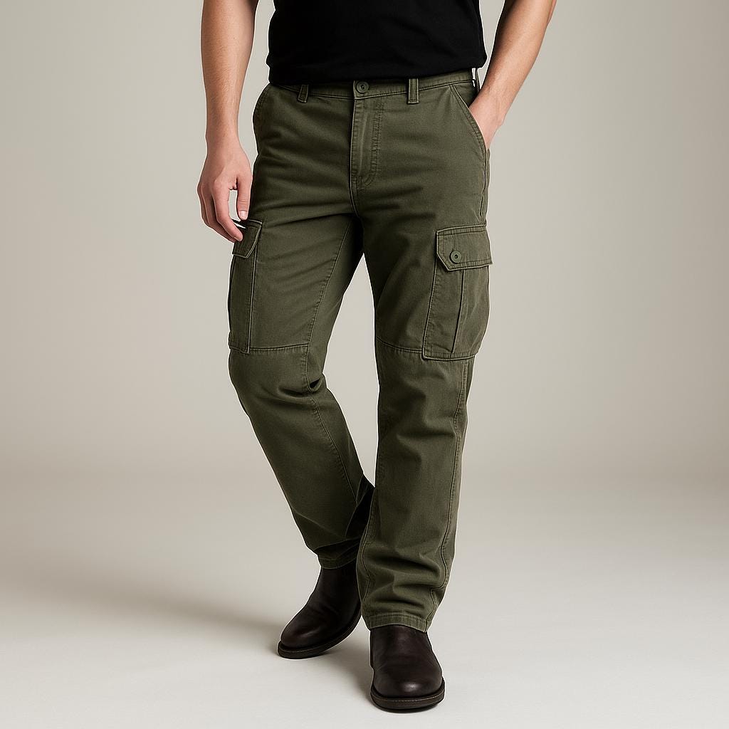 Men's Cargo Pants - Structured Utility Design Edition