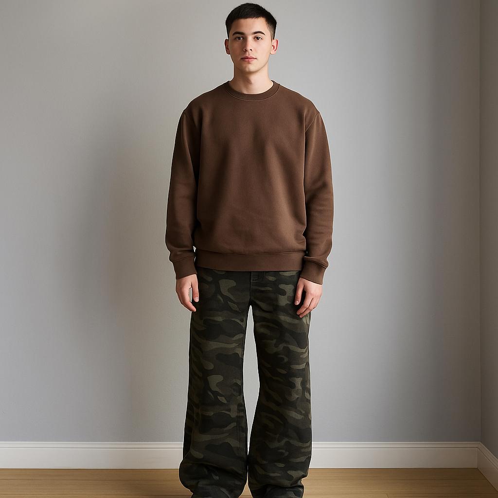Men's Camouflage Cargo Pants - Vintage-Inspired Edition