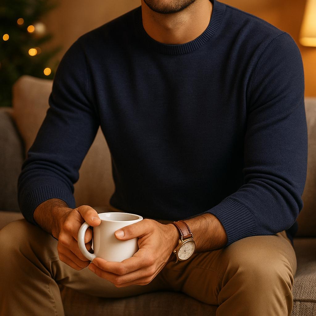Men's Crew Neck Sweater - Minimalist Edition