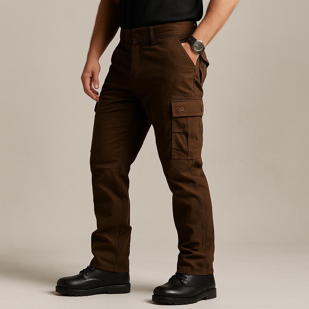 Men's Cargo Pants - Structured Utility Design Edition
