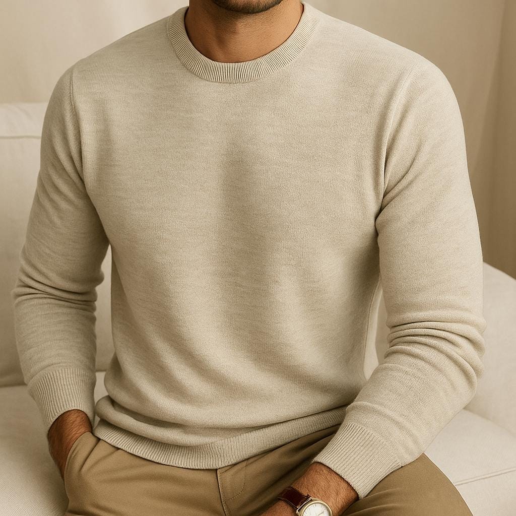 Men's Crew Neck Sweater - Minimalist Edition