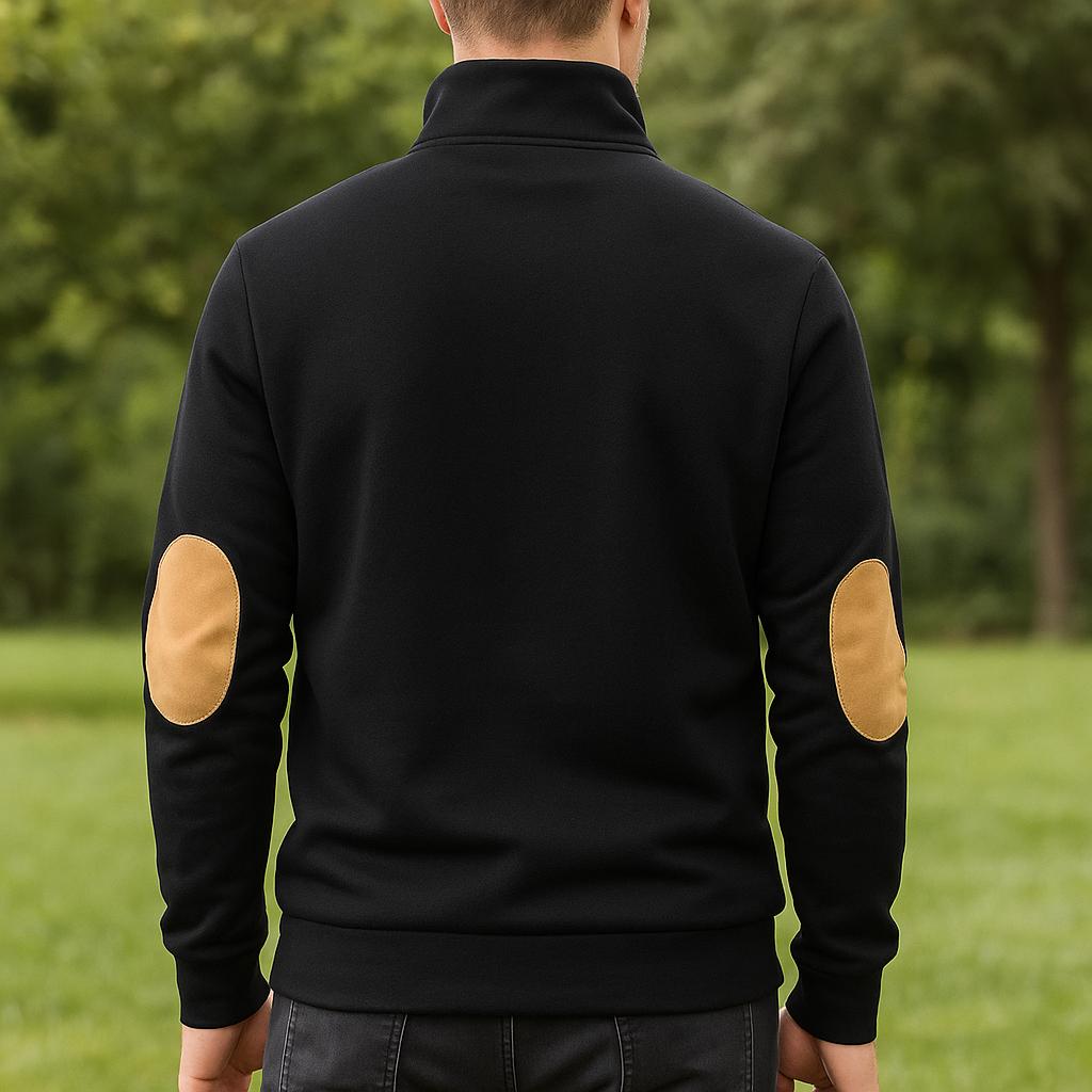 Men's Button-Collar Pullover - Long Sleeve Everyday Design Sweater