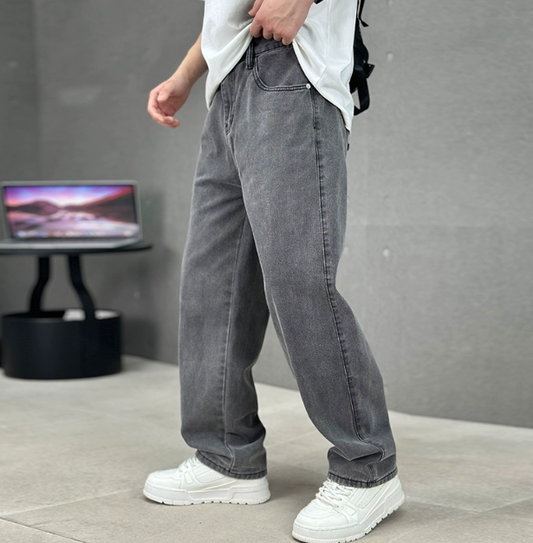 Men's Loose Fit Straight Leg Jeans | Relaxed Full Length For Everyday Edition
