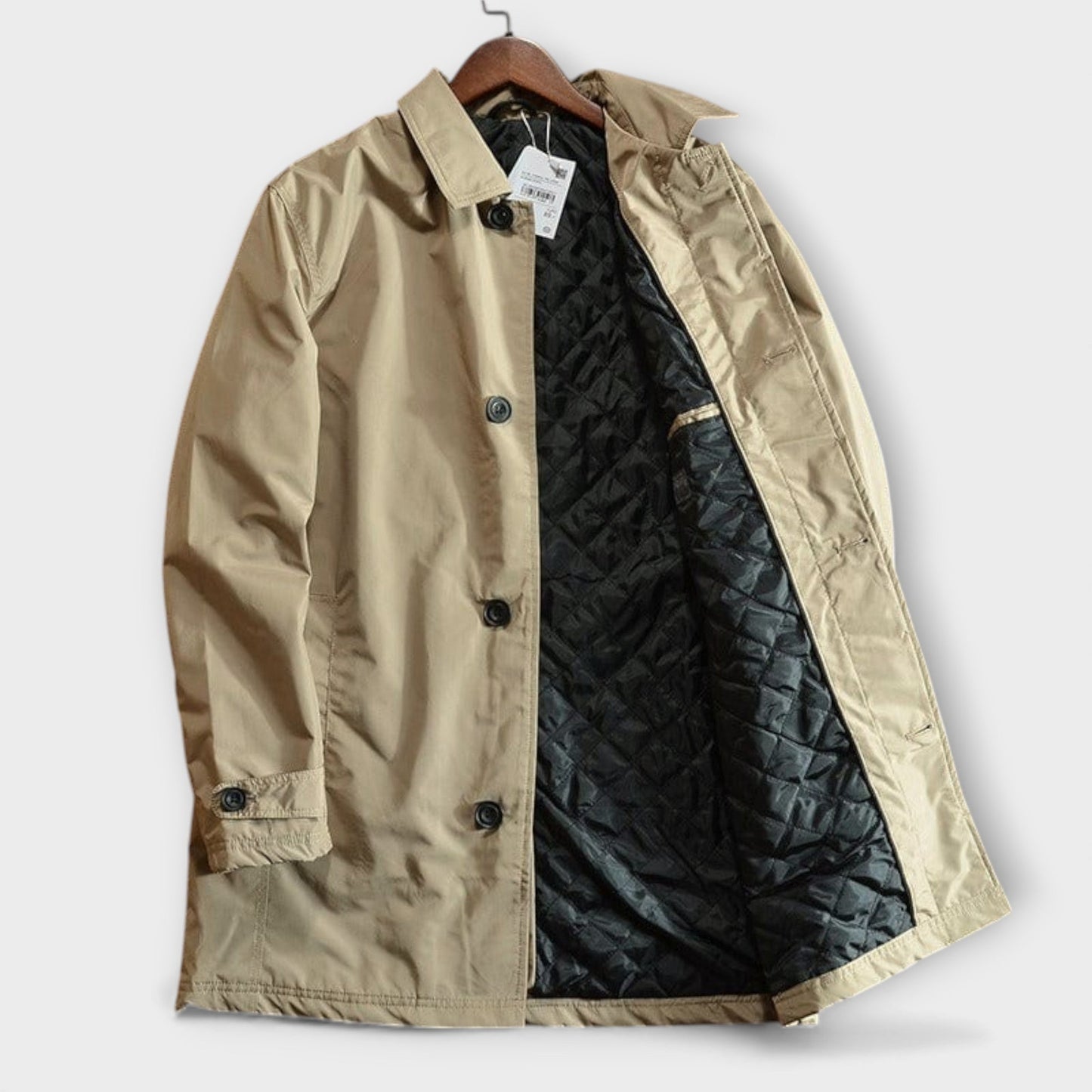 James Weatherproof Long Coat | Men's Insulated Button Jacket Edition