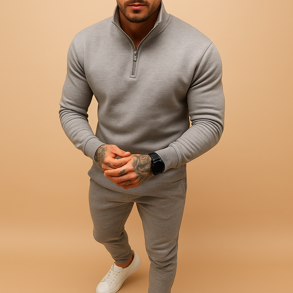 Men's Tracksuit with Half-Zip Sweatshirt and Edition