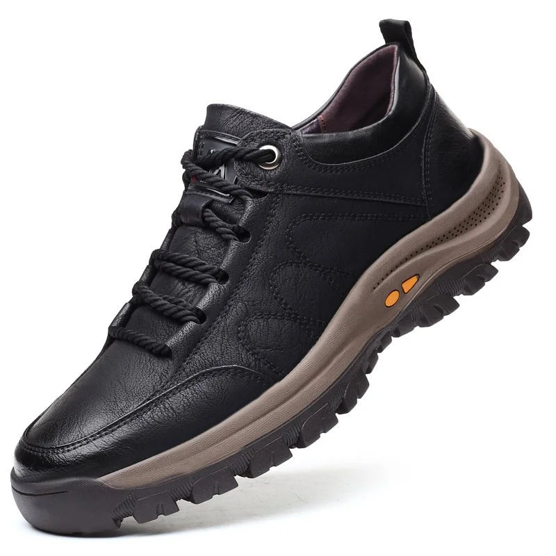 Men's Orthopaedic Genuine Shoes | Supportive Comfort Walking Shoes