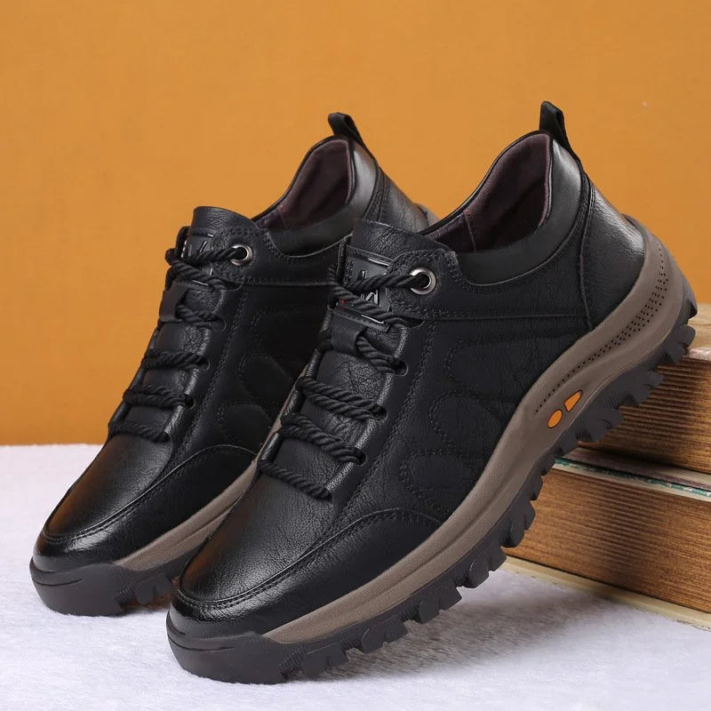 Men's Orthopaedic Genuine Shoes | Supportive Comfort Walking Shoes