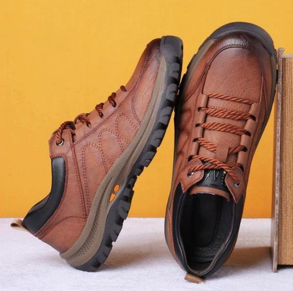 Men's Orthopaedic Genuine Shoes | Supportive Comfort Walking Shoes