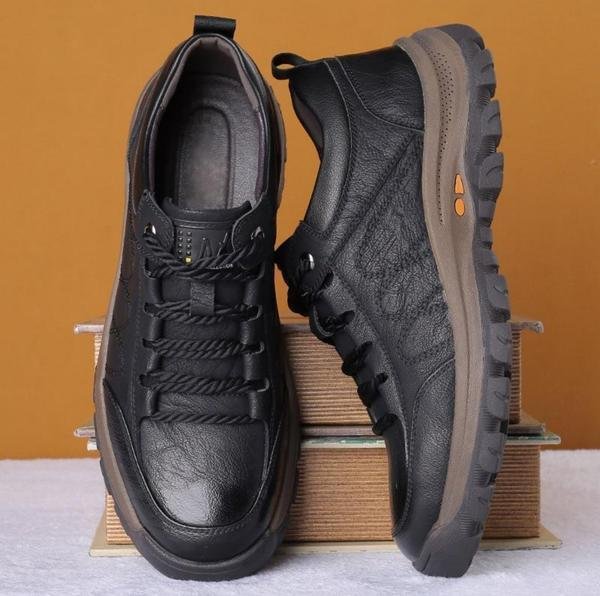 Men's Orthopaedic Genuine Shoes | Supportive Comfort Walking Shoes