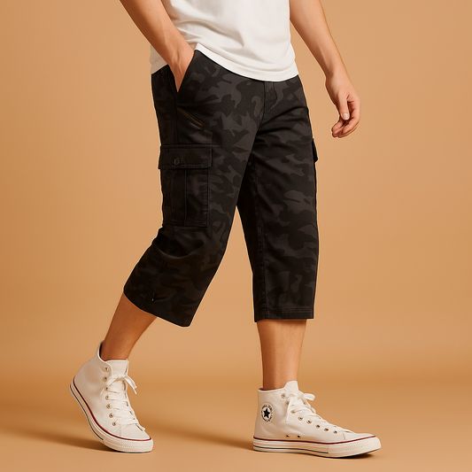 Long Organic Cargo Shorts For Men | Marcus