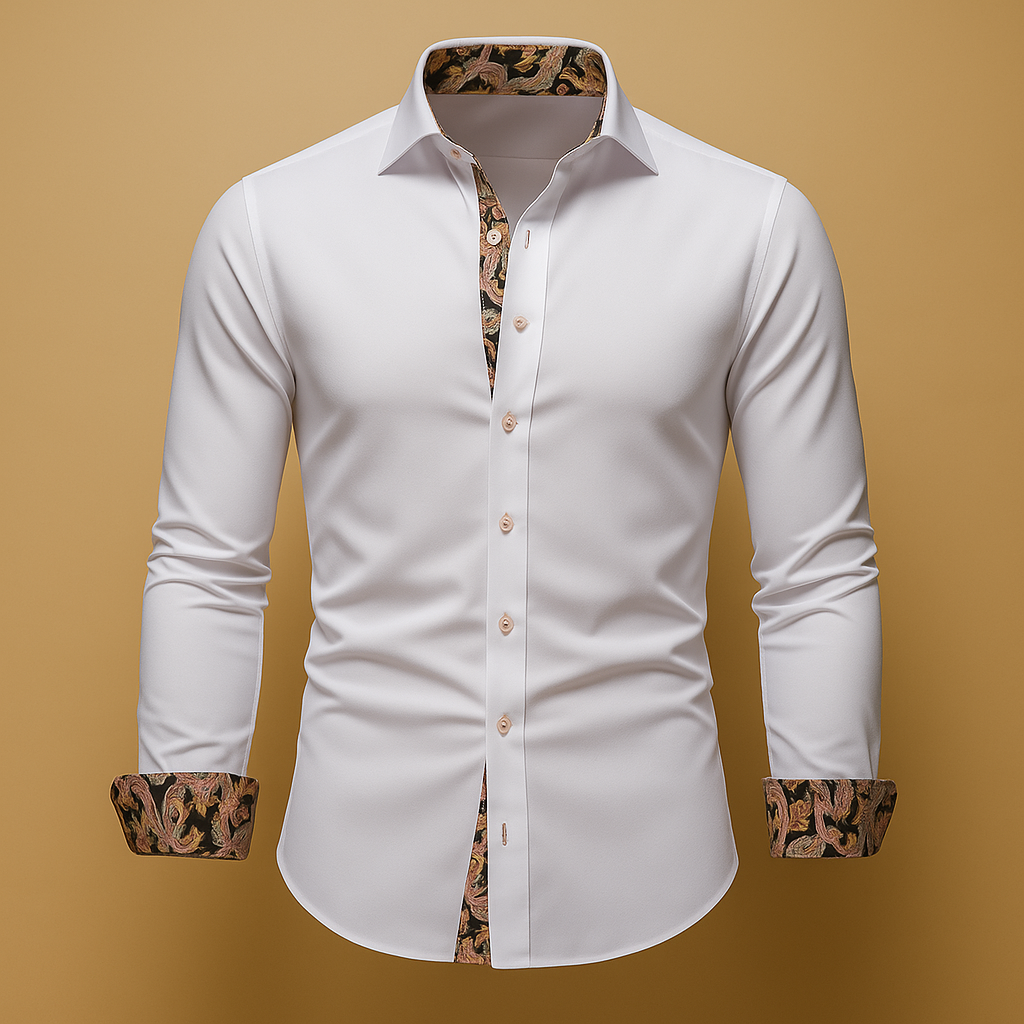 Bram | Contemporary classic long-sleeve shirt for men