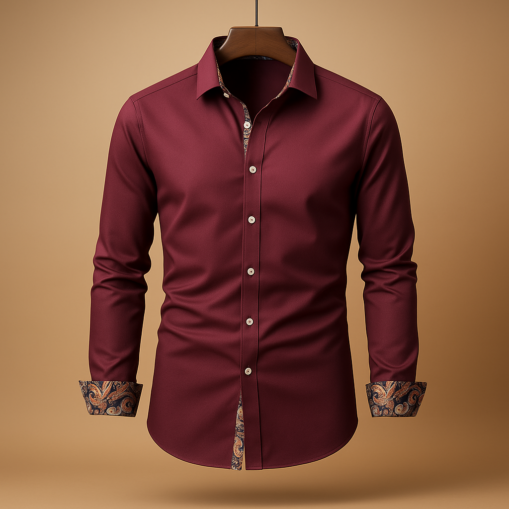Bram | Contemporary classic long-sleeve shirt for men