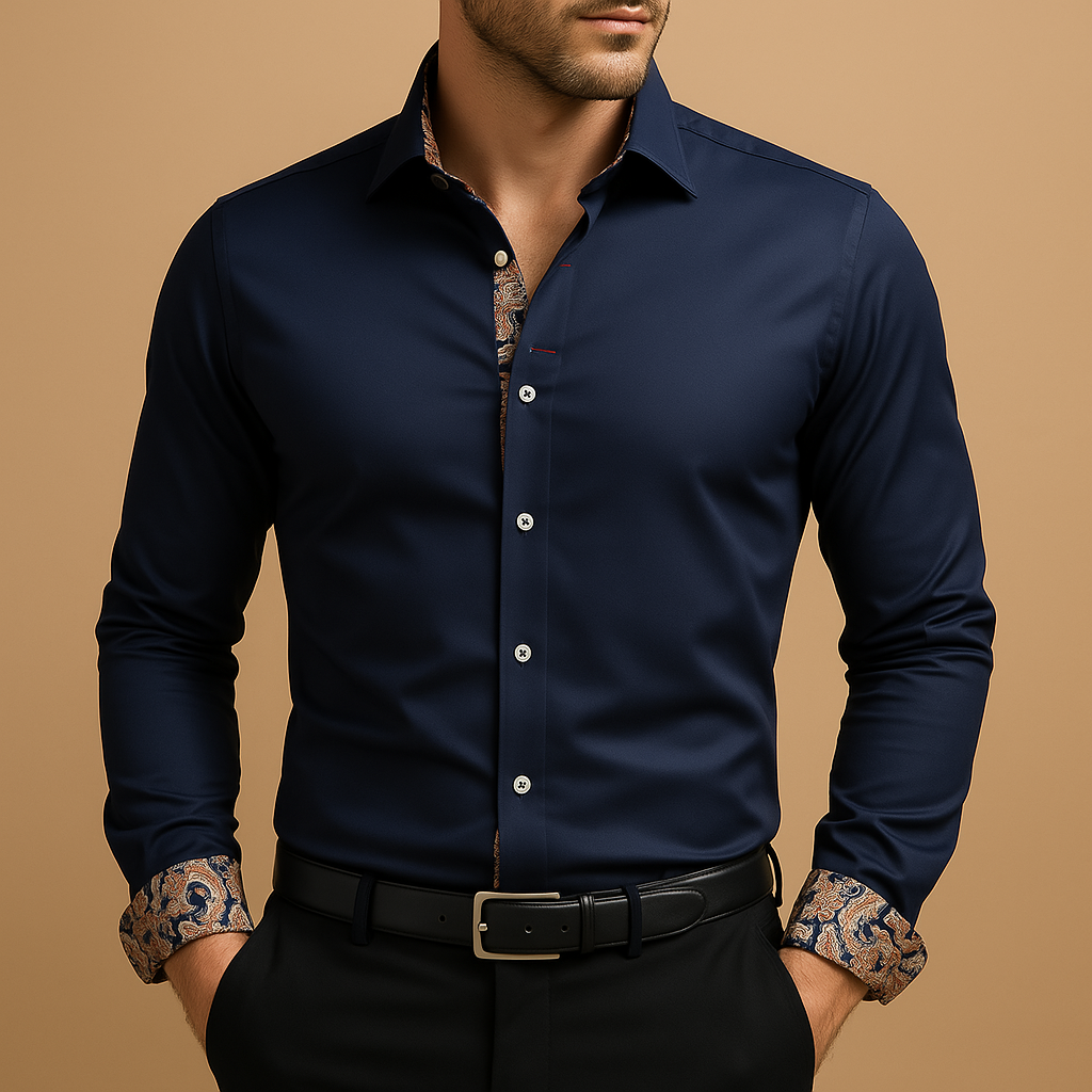 Bram | Contemporary classic long-sleeve shirt for men