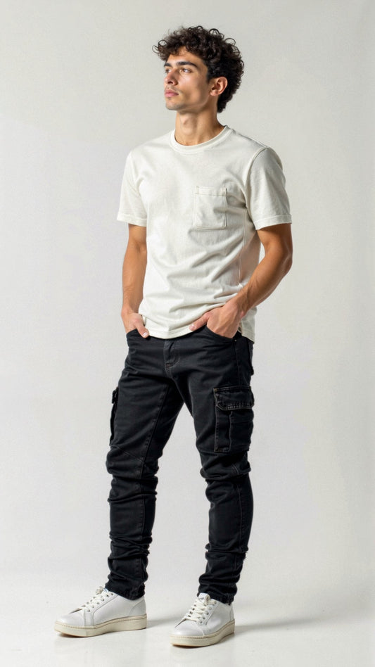 Flex Cargo Jeans for Men - Casual Denim Utility Style