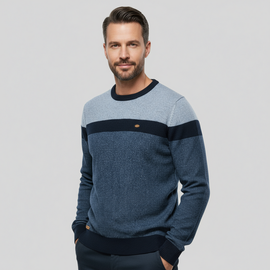 Benjamin Men's Organic Pullover - Classic Lightweight Knit Sweater