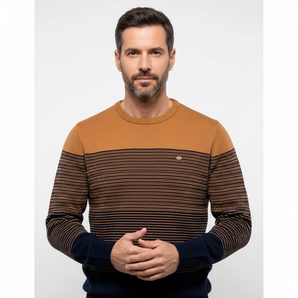 Tom Adams Striped Pullover - Men's Everyday Knit Sweater