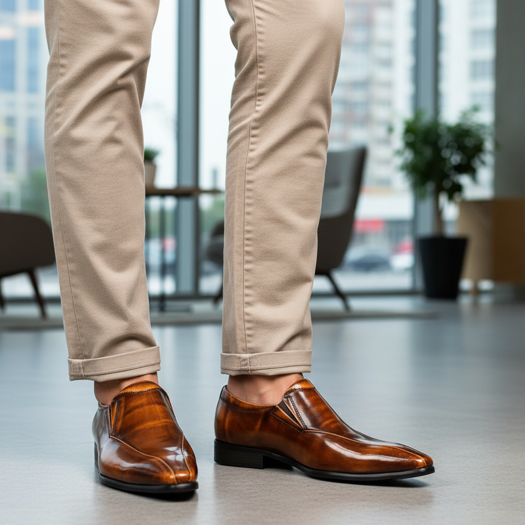 Pacino Italian Men Genuine Dress Shoes Support Sole