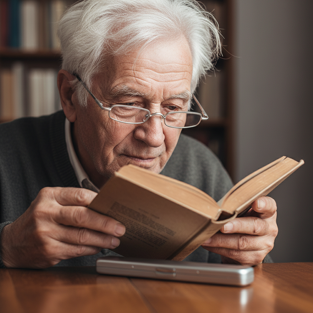 Elegant Ultra-Thin Reading Glasses with Metal Frame Portable Edition