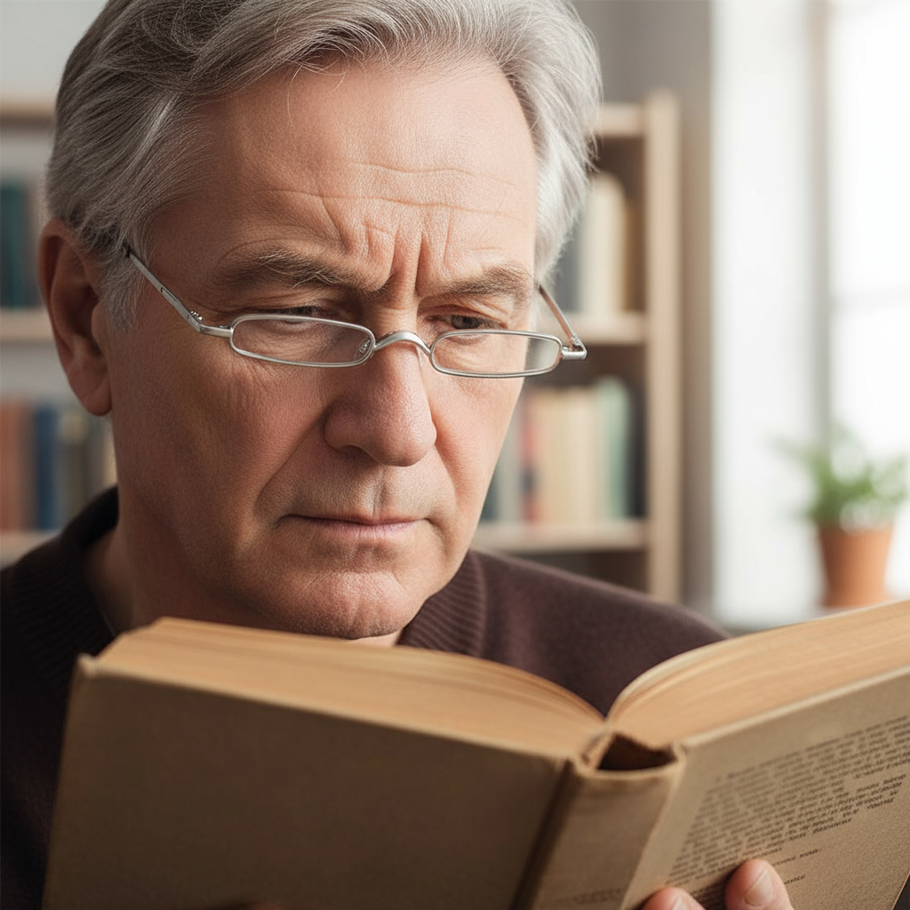 Elegant Ultra-Thin Reading Glasses with Metal Frame Portable Edition