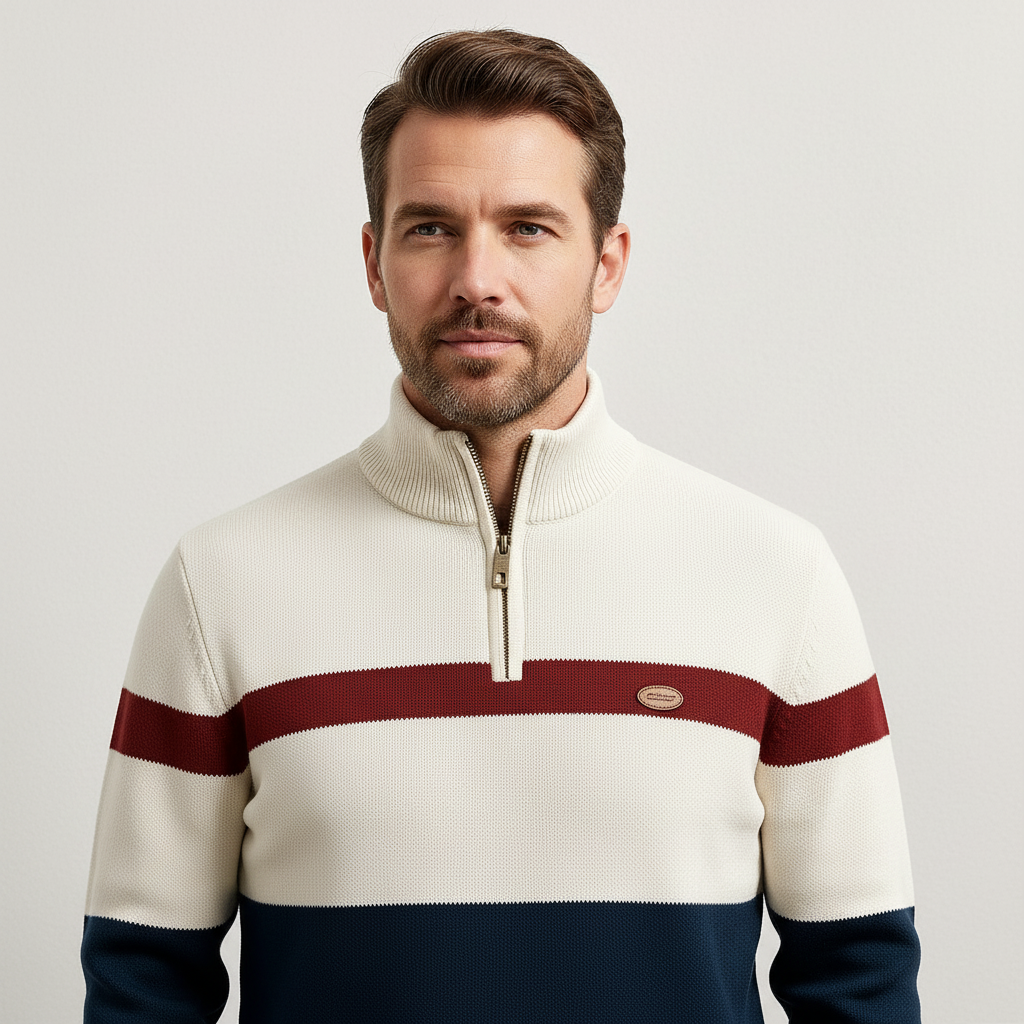 Colton Men's Quarter-Zip Pullover - Soft Knit Edition