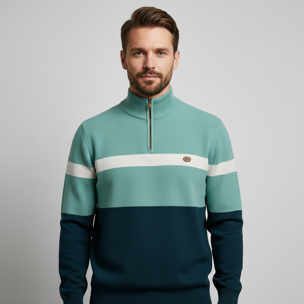 Colton Men's Quarter-Zip Pullover - Soft Knit Edition