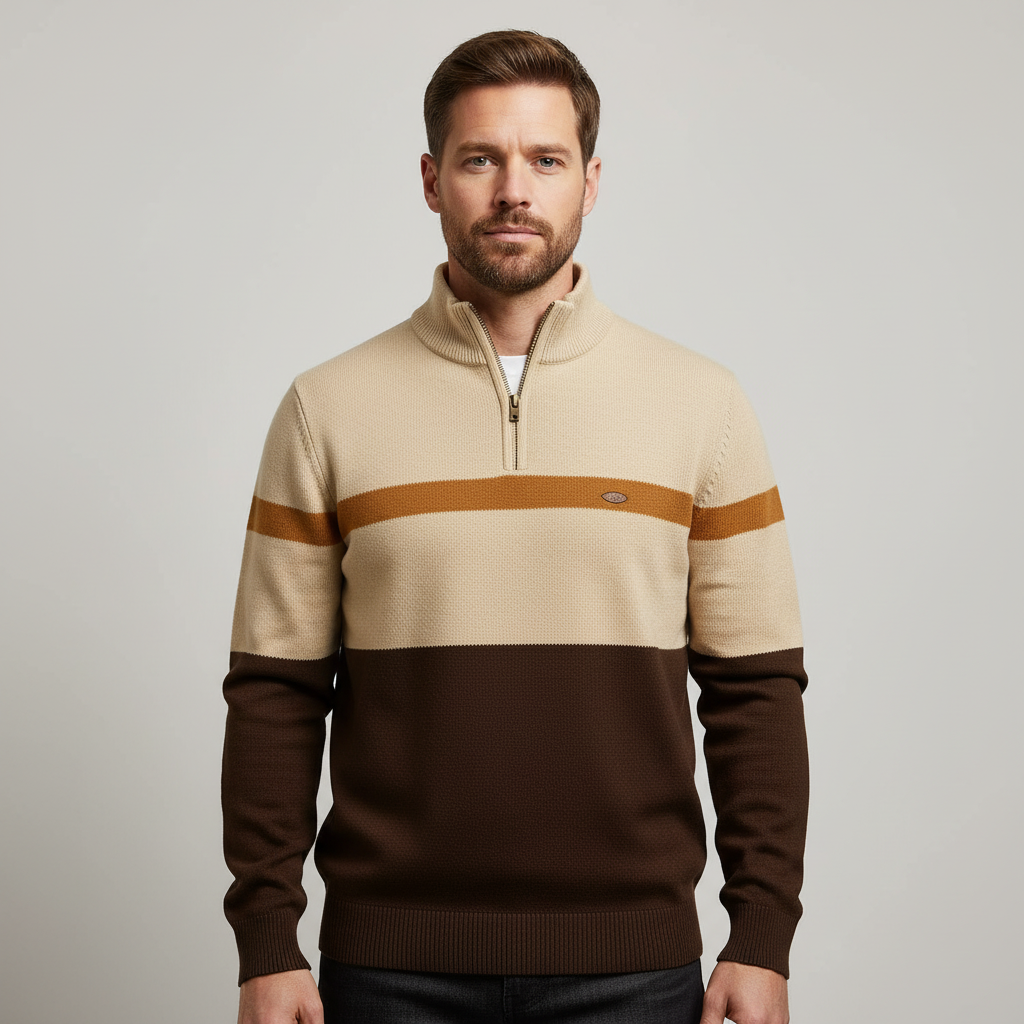 Colton Men's Quarter-Zip Pullover - Soft Knit Edition