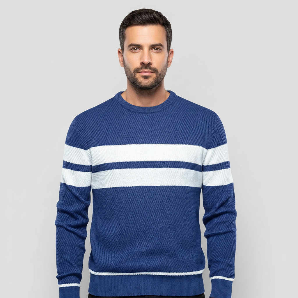 Saint Martin Birmingham Sweater - Men's Cozy Striped Edition