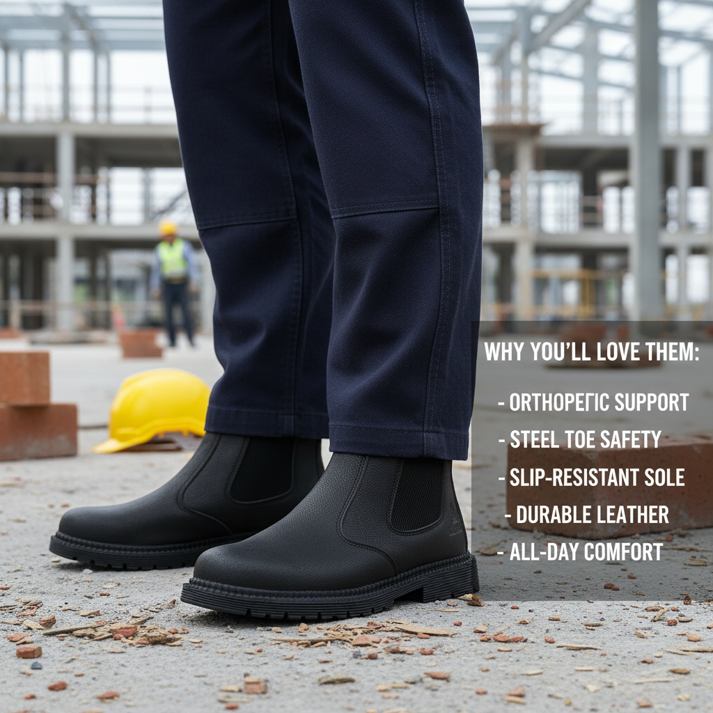 Thomas Orthopedic Genuine Safety Boots - Steel Toe Work Footwear