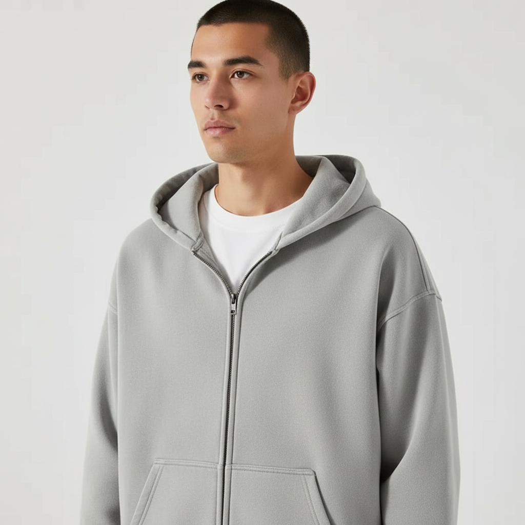 Skye Men's Zip-Up Hoodie - Everyday Hooded Sweatshirt with Comfortable Fit