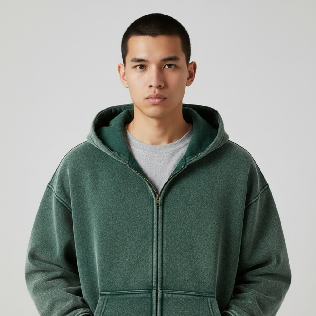 Skye Men's Zip-Up Hoodie - Everyday Hooded Sweatshirt with Comfortable Fit