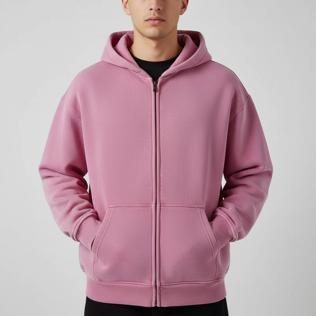 Skye Men's Zip-Up Hoodie - Everyday Hooded Sweatshirt with Comfortable Fit