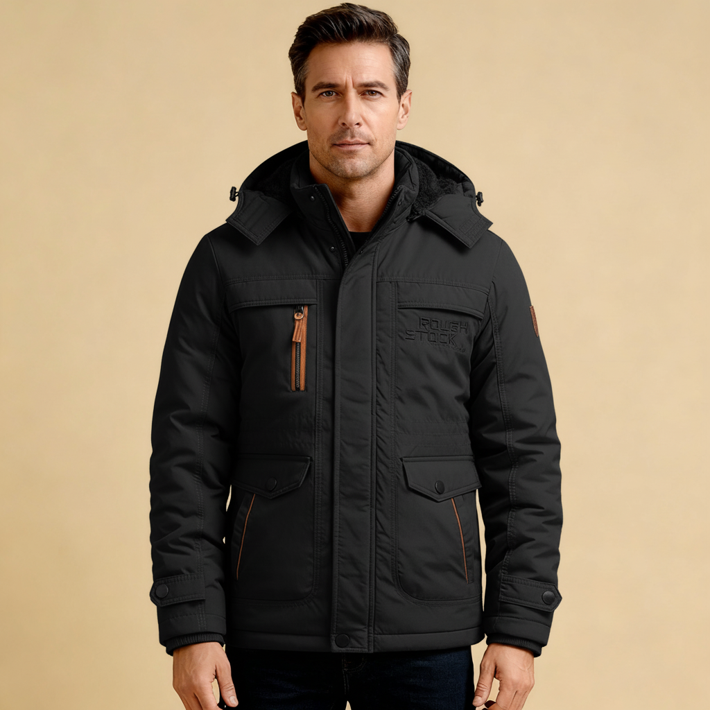 Men's Tactical Winter Jacket - Waterproof Insulated Coat with Removable Edition