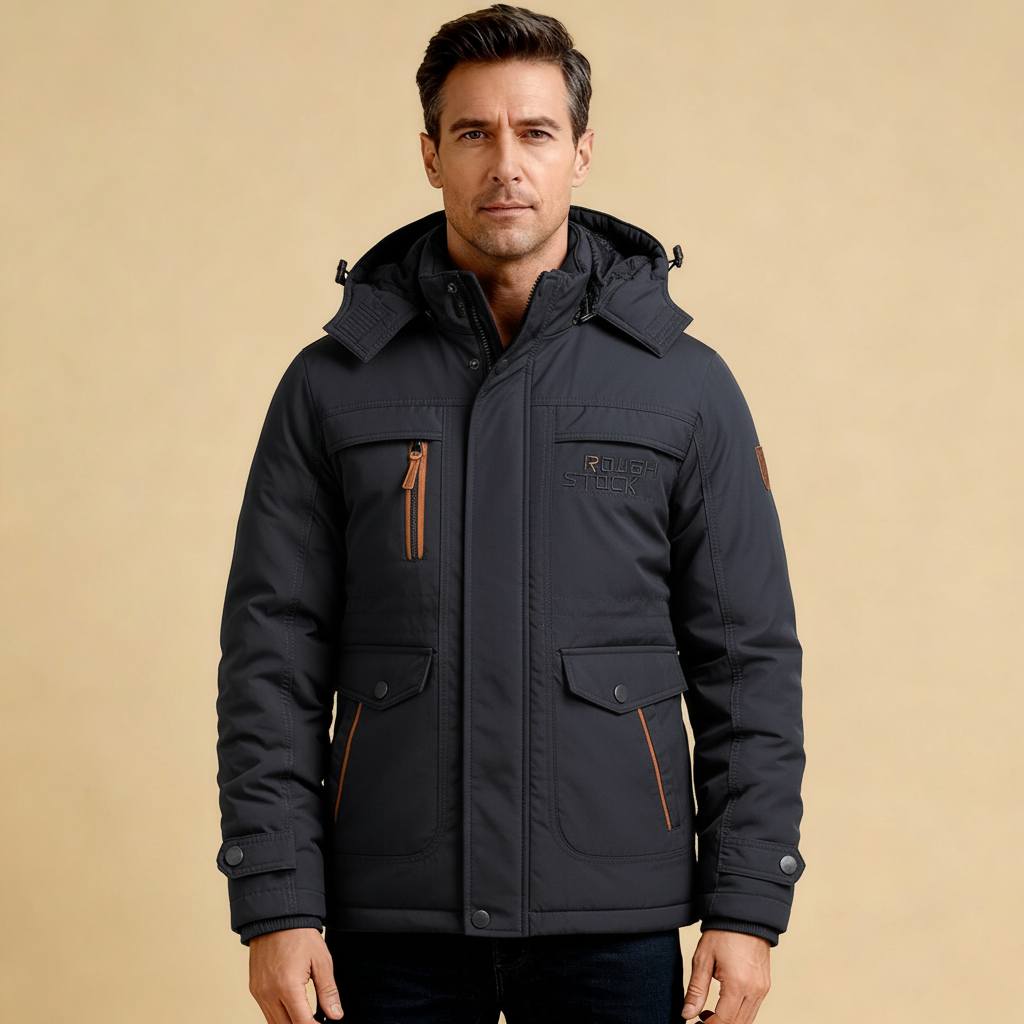 Men's Tactical Winter Jacket - Waterproof Insulated Coat with Removable Edition