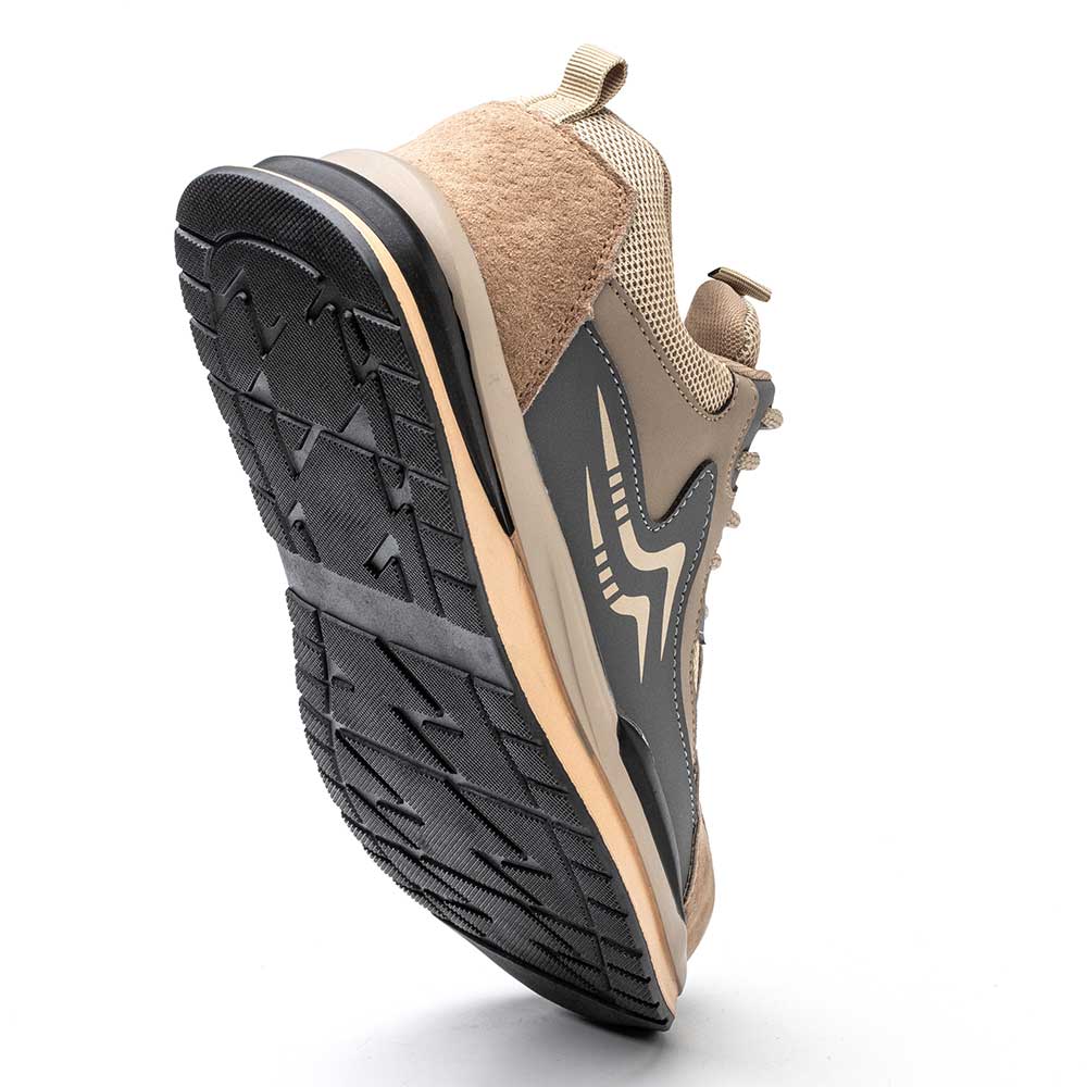 Beta Brown Safety Sneakers - Men's Lightweight Steel Toe Work Shoes with Protective Edition