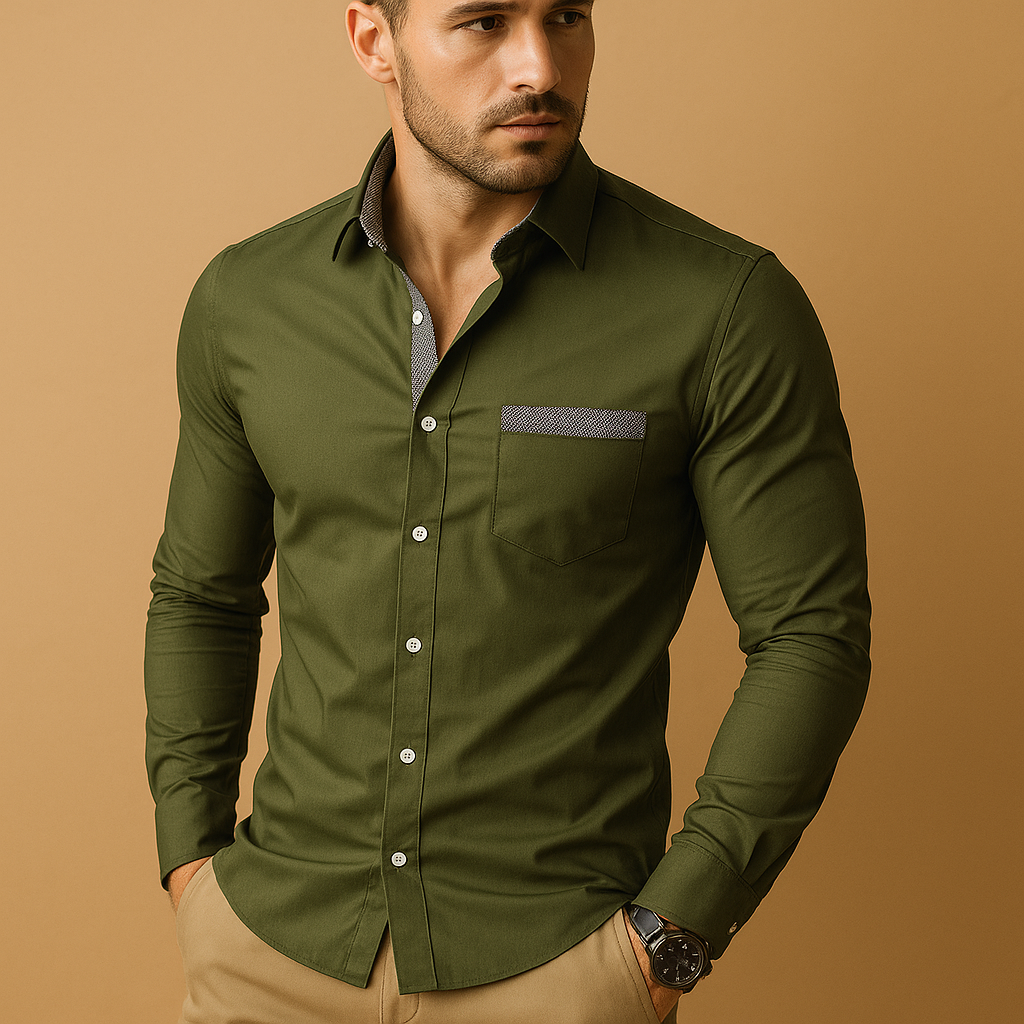 Stylish Tailored Fit Men's Shirt | Lars