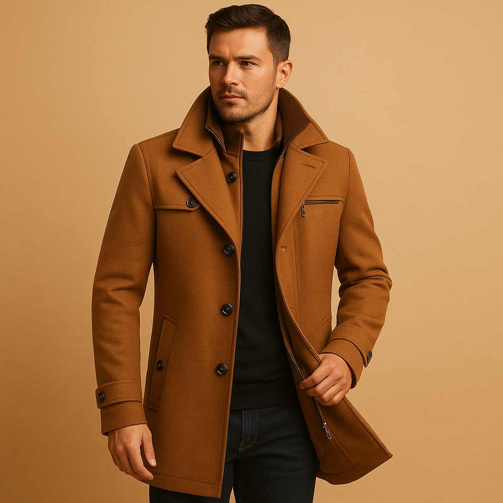 Nolan Men's Waterproof Winter Jacket - Adjustable Cuffs Cold Weather Edition